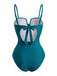 1950s-Twist-Front-Tropical-Leaf-Print-One-Piece-Swimsuit, vintage, retro, swimwear