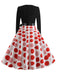 1950s V-Neck Long Sleeves Plaid Swing Dress, vintage dress, retro fashion, rockabilly, pin-up fashion - perfect for women who love vintage and retro fashion
