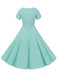 1950s V-Neck Single-Breasted Solid Dress — vintage elegance for the modern woman