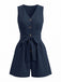 1950s V Neck Vintage Classic Jumpsuit 2