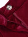 These 1950s Velvet High-Waist Solid Pants carry 1950s ambition in every seam