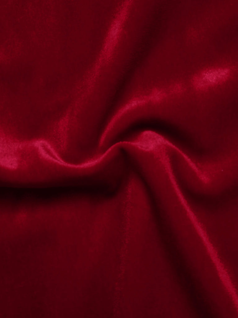 This 1950s Velvet Off Shoulder Button Jumpsuit whispers 1950s secrets to those who notice