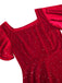 1950s Velvet Sparkling Solid A-Line Dress — the kind of 1950s dress that makes strangers smile