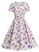 1950s Vintage Floral Swing Dress - vintage dress, retro fashion, rockabilly