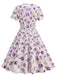 1950s Vintage Floral Swing Dress - vintage dress, retro fashion, rockabilly