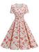 1950s Vintage Floral Swing Dress - vintage dress, retro fashion, rockabilly
