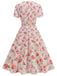 1950s Vintage Floral Swing Dress - vintage dress, retro fashion, rockabilly