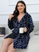 1950s Winter Print Plush Hooded Robe - vintage fashion, retro style