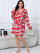 1950s Winter Print Plush Hooded Robe - vintage fashion, retro style