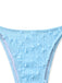 3PCS Sky Blue 1960s Triangle Bikini & Tie Shorts Set - vintage fashion, retro style