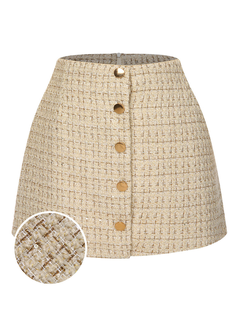 1960s A-Line Button Solid Skirt, vintage skirt, retro style - perfect for women who love vintage and retro fashion