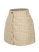 1960s A-Line Button Solid Skirt, vintage skirt, retro style - perfect for women who love vintage and retro fashion