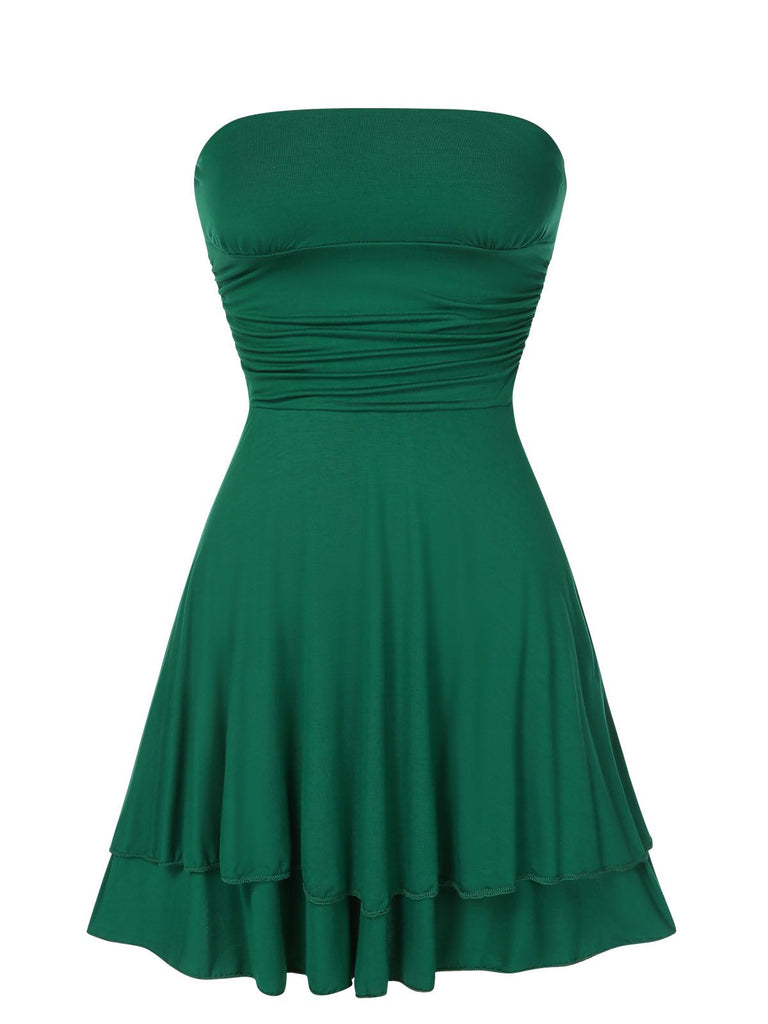 1960s Bandeau Solid Bodycon Dress — the kind of 1960s dress that makes strangers smile