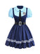 1960s Bunny Officer Mock Two-Piece Shirt Dress Set - vintage dress, retro fashion