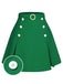She sways in this 1960s Button Solid Belted Skirt and it's pure 1960s magic