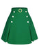 1960s Button Solid Belted Skirt — because 1960s glamour deserves an encore
