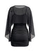 Dark Coffee 1960s Mesh Dress 2
