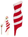 1960s Candy Cane One-Shoulder Dress — vintage elegance for the modern woman