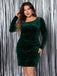 1960s Christmas Glitter Velvet Bodycon Dress — the kind of 1960s dress that makes strangers smile