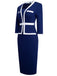 1960s Contrast Trim Bodycon Dress — the kind of 1960s dress that makes strangers smile