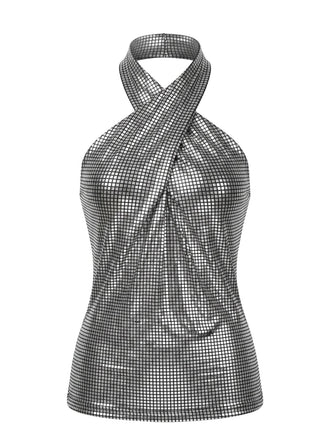 1960s Halter Sequin Vintage Classic Top 5