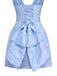 1960s Deep V Floral Lace Bow Strap Dress - vintage dress, retro fashion