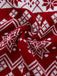 1960s Christmas Reindeer Snowflake Jacquard Knit Dress - vintage dress, retro fashion