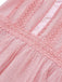 Pink 1960s Lace Trim Ribbon Bow Sleeveless Tulle Dress - vintage dress, retro fashion