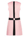 Pink 1960s The Queen’s Gambit Costume Sleeveless Dress - vintage dress, retro fashion