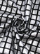 Silver 1960s Sparkly Square Sequin Mock Neck Mini Dress - vintage dress, retro fashion
