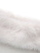 White 1960s Christmas Faux Fur Trim Off-Shoulder Dress - vintage dress, retro fashion, pure white