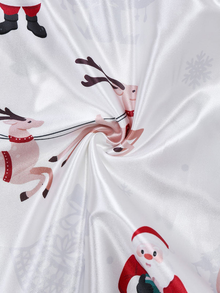 White 1960s Christmas Stain Layered Backless Strap Dress - vintage dress, retro fashion, elegant red