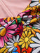 She slips into this 1960s Flare Sleeve Colorful Daisy Dress and suddenly it's a 1960s daydream