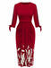 1960s Floral Cut-Out Patchwork Tie Dress - vintage dress, retro fashion