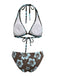 1960s Floral Tropical Bikini Set | vintage swimwear, retro swimsuit, pin-up style - perfect for retro fashion enthusiasts