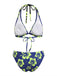 1960s Floral Tropical Bikini Set: beautiful vintage swimwear, retro swimsuit, pin-up style with timeless appeal