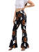 1960s Halloween Pumpkin Ghost Flare Pants — 1960s confidence tailored for her stride