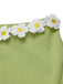 She's wearing 1960s Halter Knit Daisy Swimsuit and the whole beach remembers the 1960s