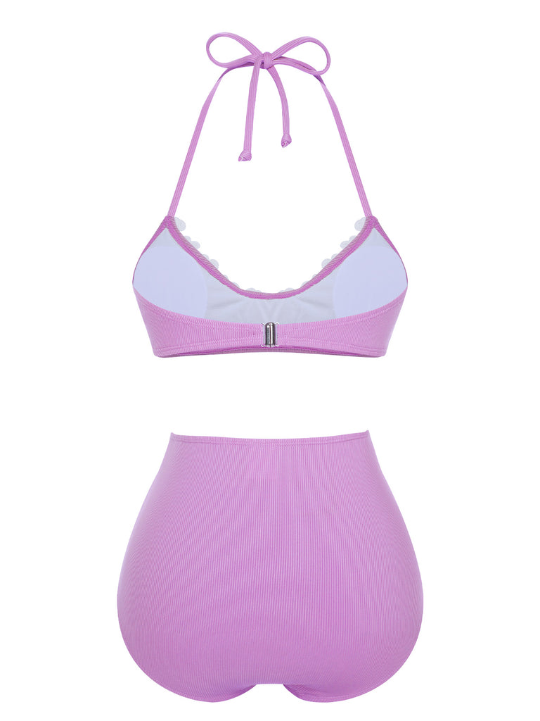 1960s Halter Knit Daisy Swimsuit — because 1960s glamour never goes out of style