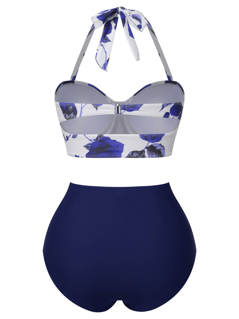 1960s Halter Roses Swimsuit — because 1960s glamour never goes out of style