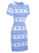 1960s Heart Short Sleeved Knitted Dress: where 1960s romance meets her modern spirit