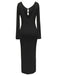 1960s Hollow Knitted Maxi Dress Cover-Up: where 1960s romance meets her modern spirit