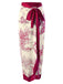 She finds her 1960s story in this 1960s Ink Floral Patchwork Tie-Up Cover-Up