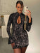 1960s Lace Cutout Bell Sleeves Bodycon Dress - vintage dress, retro fashion