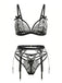 1960s Lace Heart Design Lingerie Set - vintage fashion, retro style