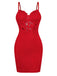1960s Lace Suspender Corset Bodycon Dress - vintage dress, retro fashion