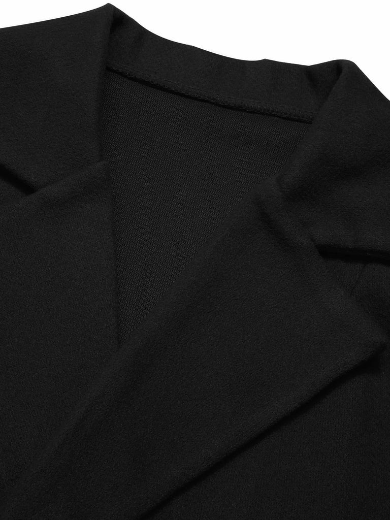 1960s Lapel Belted Winter Coat - vintage fashion, retro style