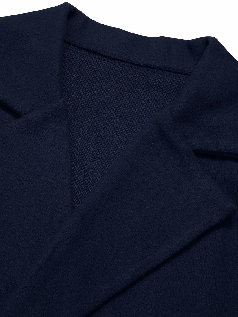 1960s Lapel Belted Winter Coat - vintage fashion, retro style