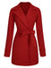 1960s Lapel Belted Winter Coat - vintage fashion, retro style