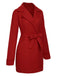 1960s Lapel Belted Winter Coat - vintage fashion, retro style